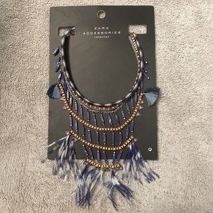 Bohemian inspired beaded necklace